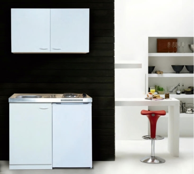 Küchenblock MK100WOSSV mit Kühlschrank
